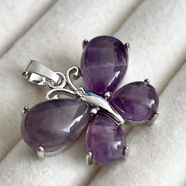 Кулон Метелик - аметист