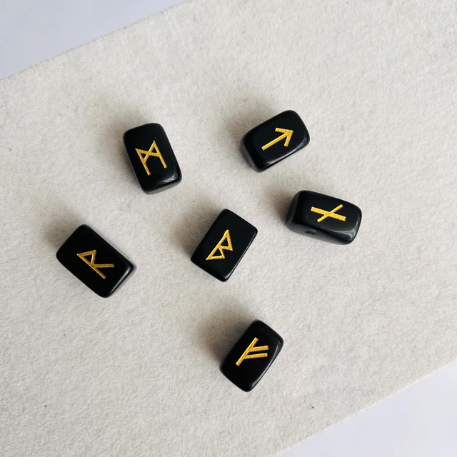 Магічні руни - обсидіан charmy com ua