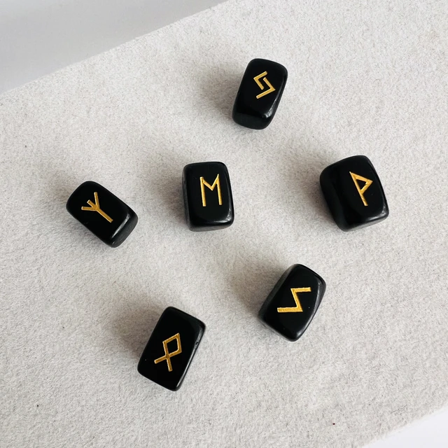 Магічні руни - обсидіан charmy com ua