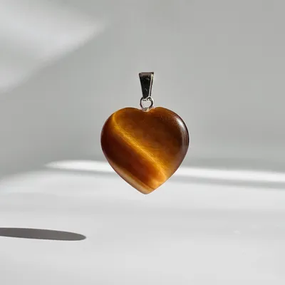 Кулон Серце - тигрове око, сила та захист