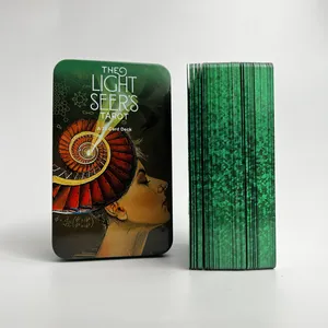 Карти Таро The Light Seer's Tarot, металева коробка, зелений зріз