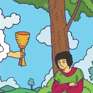 Карта Таро Четвірка Кубків: значення та опис