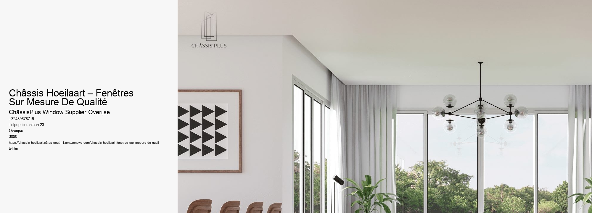 Châssis Hoeilaart – Fenêtres Sur Mesure De Qualité