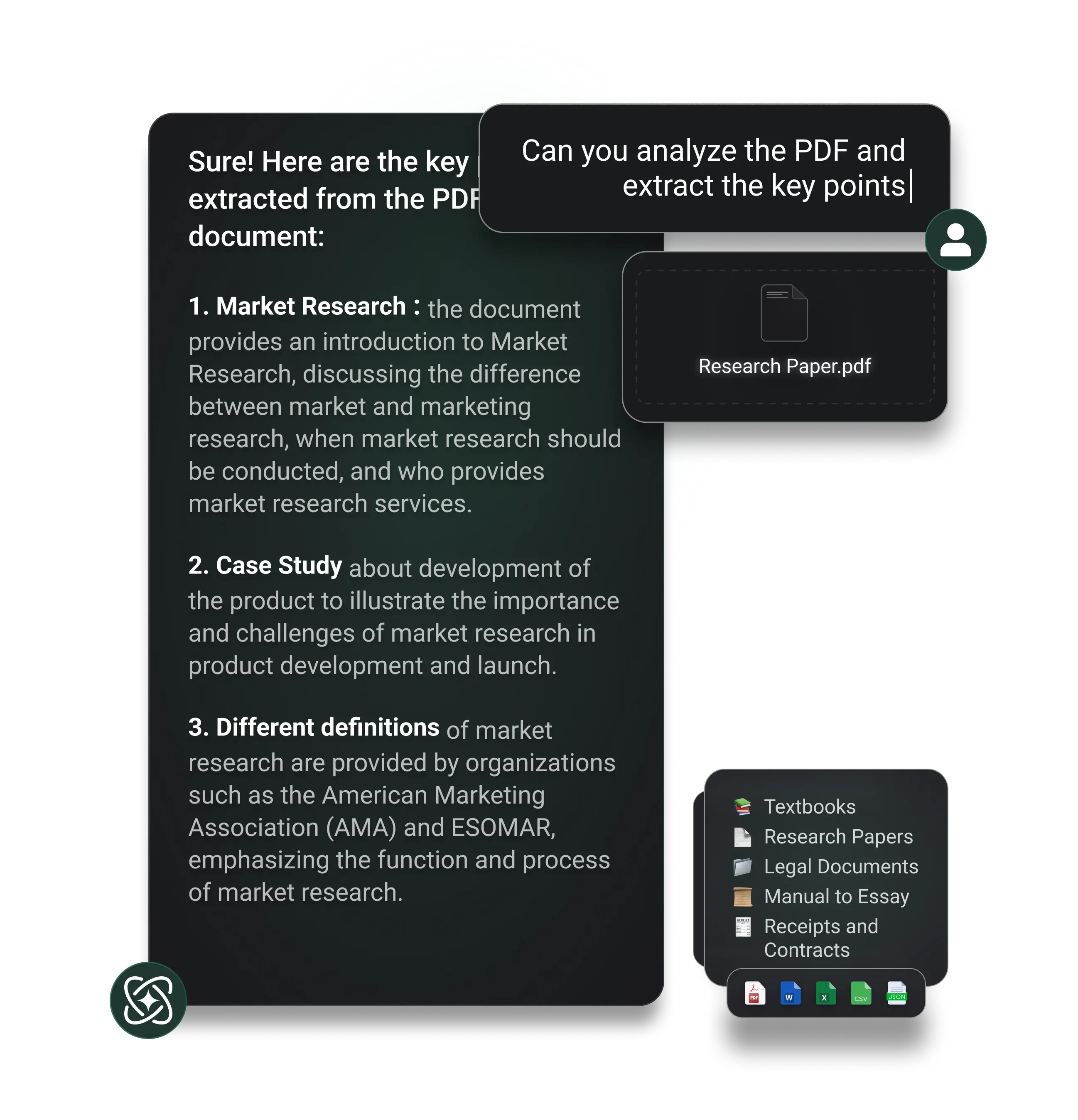 Chat with any PDF 
 Get Instant Answers