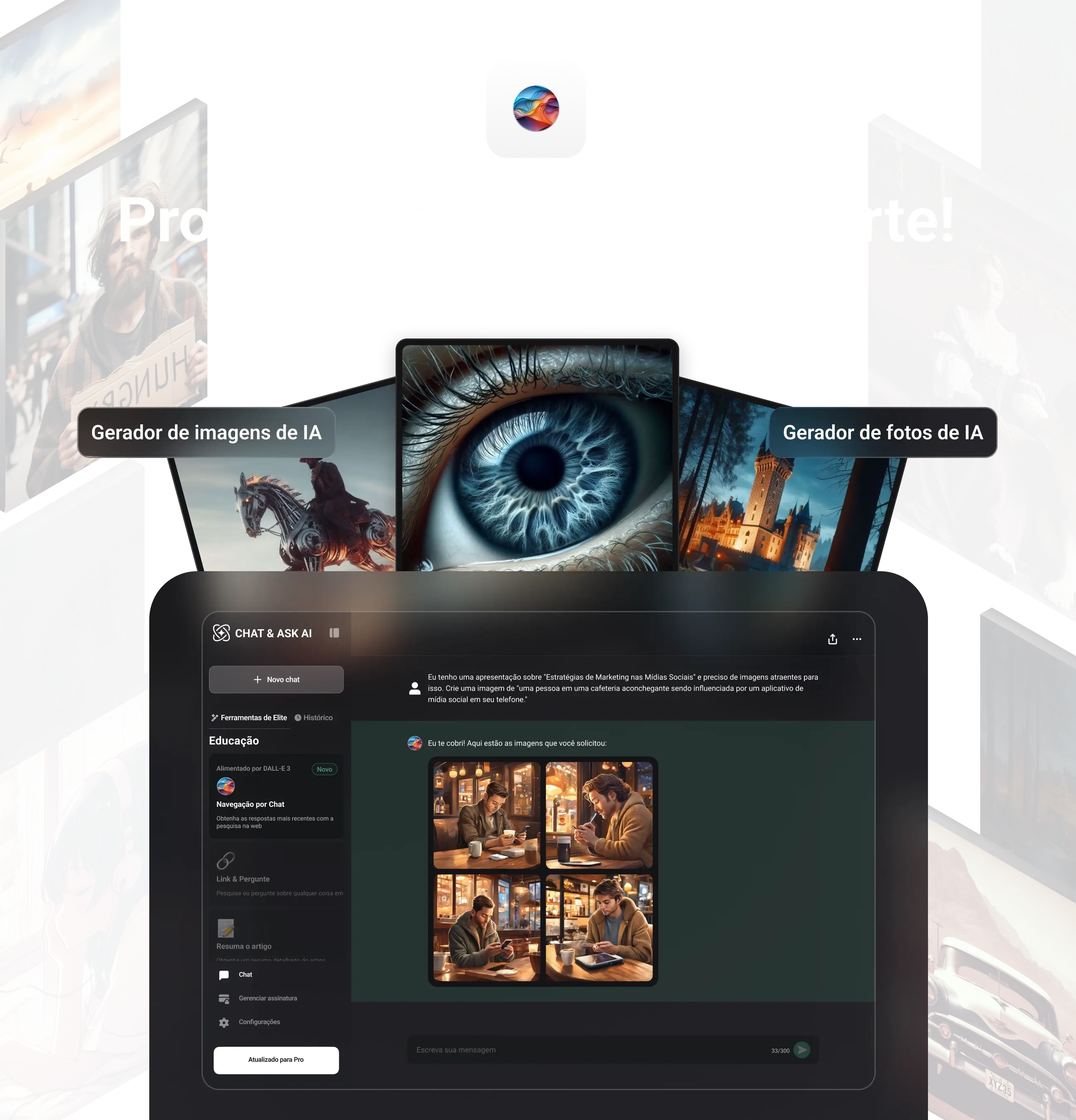 Gerador de imagens de IA