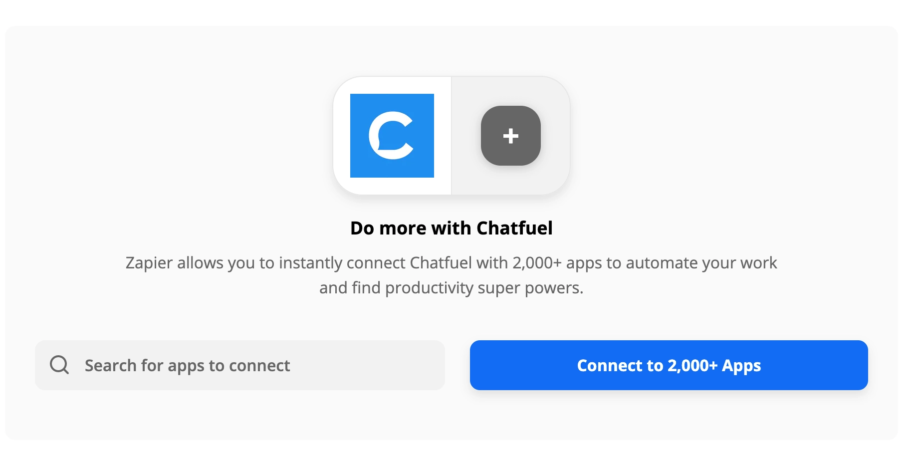 chatfuel zapier