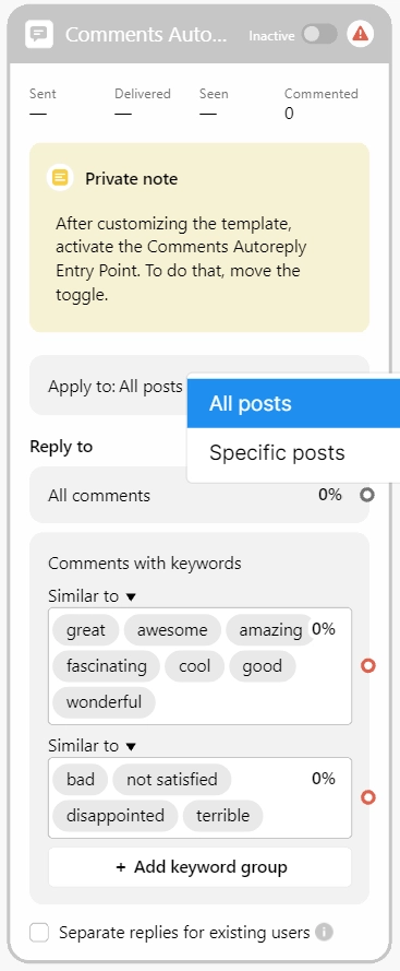 How to turn Facebook comments into customers with automation, Chatfuel