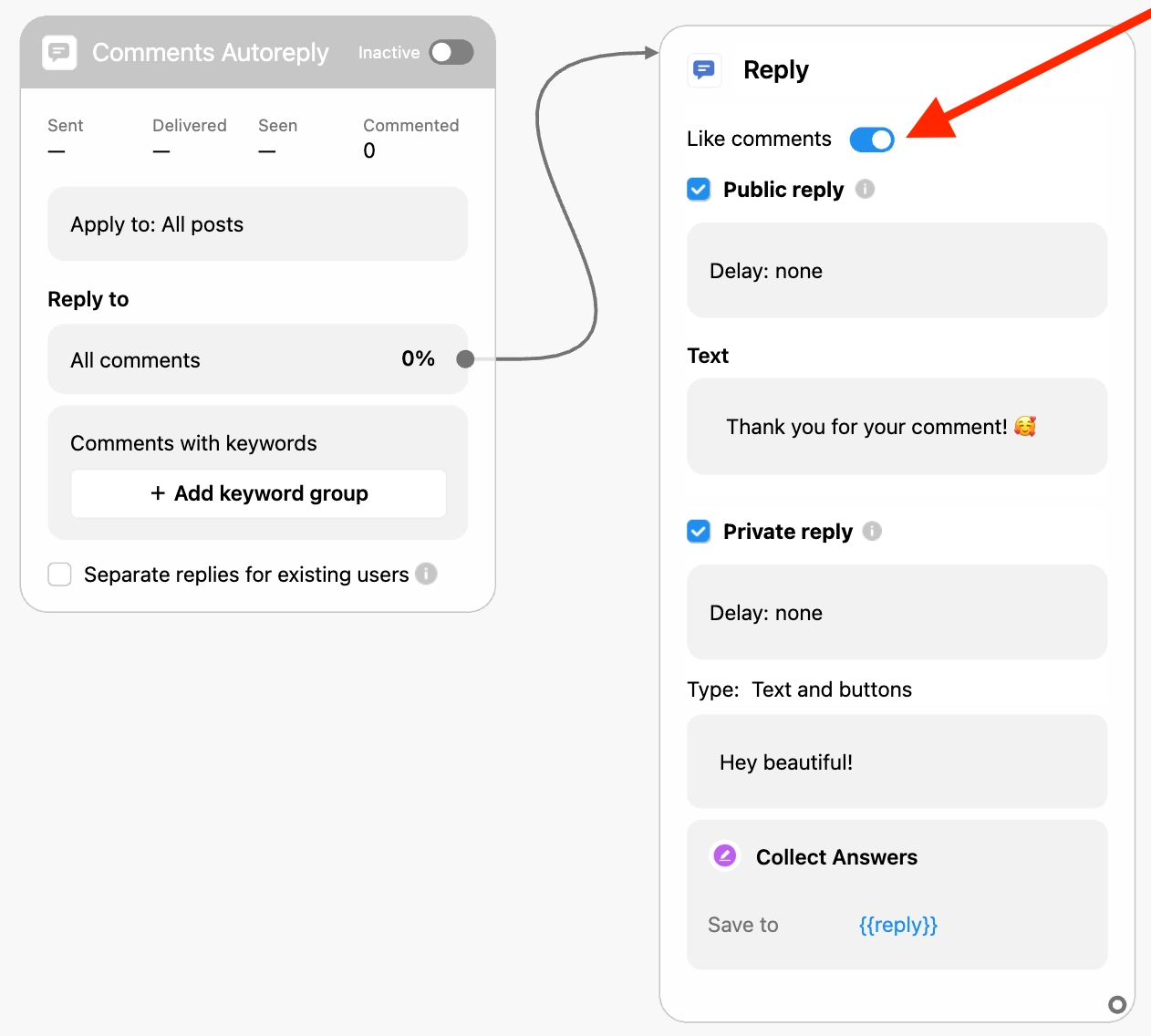 How to turn Facebook comments into customers with automation, Chatfuel