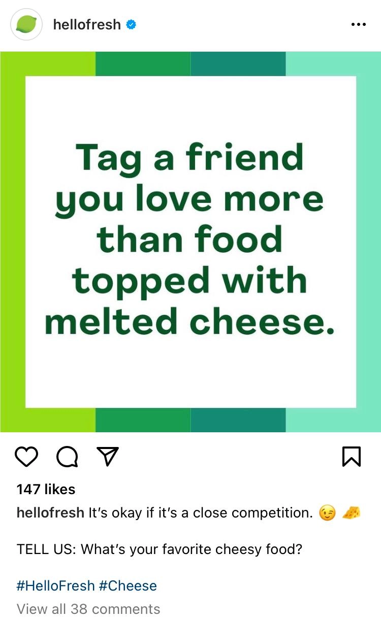 example for interactive post: tag a friend