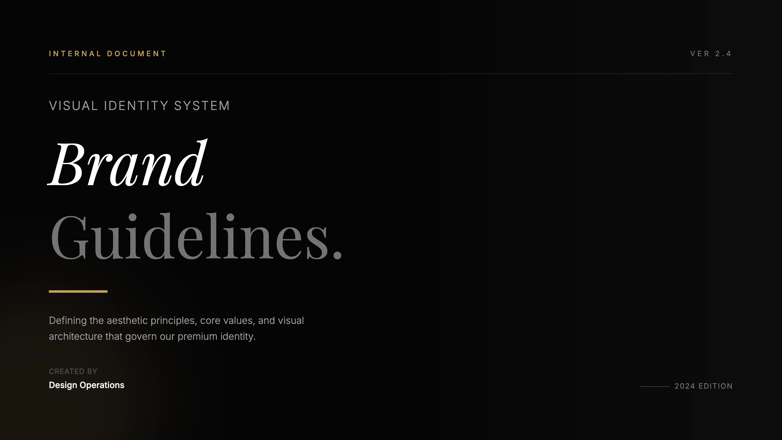 Company Brand Guide: cover