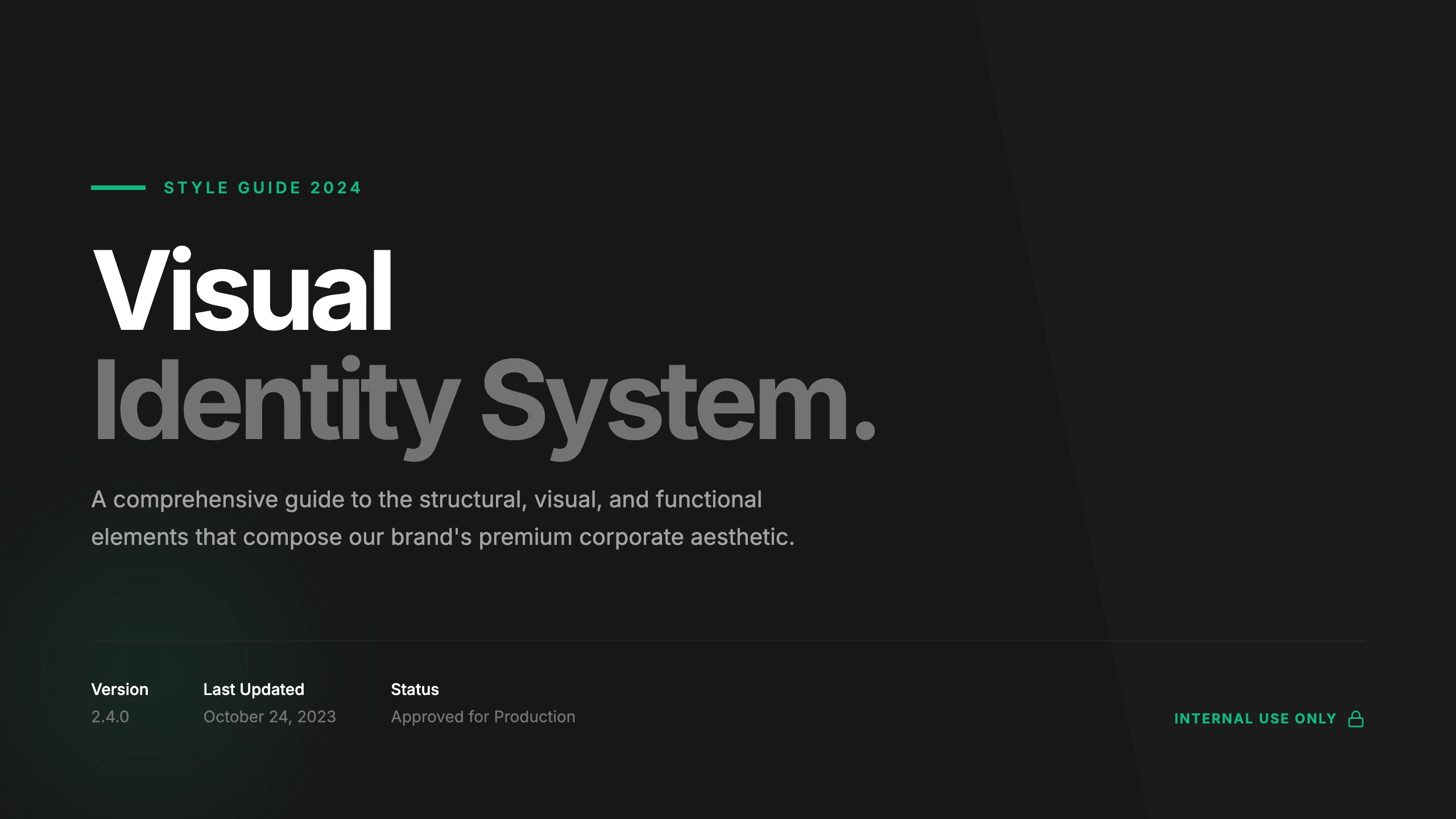 Creative Style Guide: cover