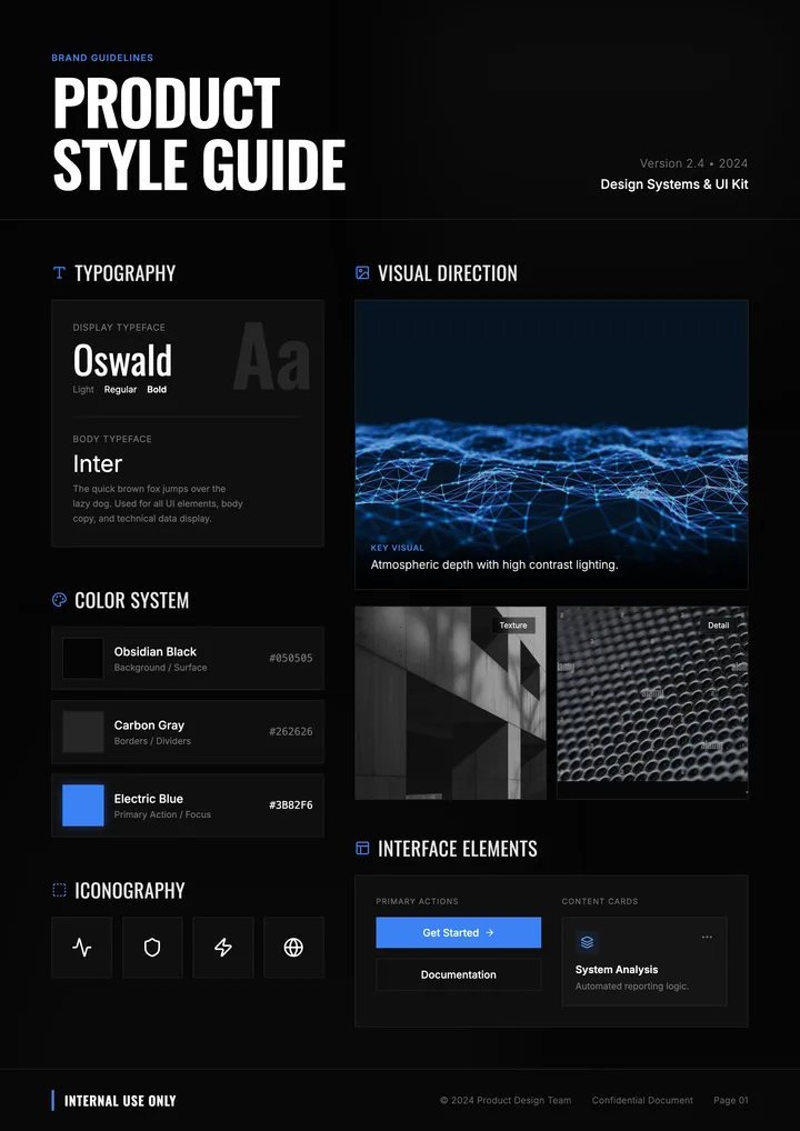 Product Style Guide