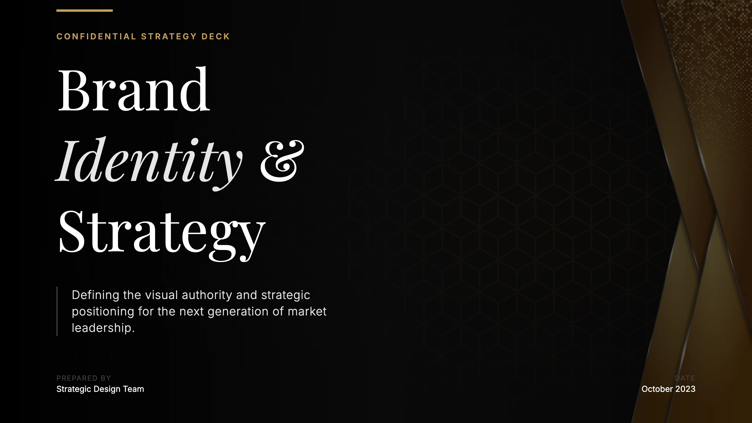 Brand Strategy: cover