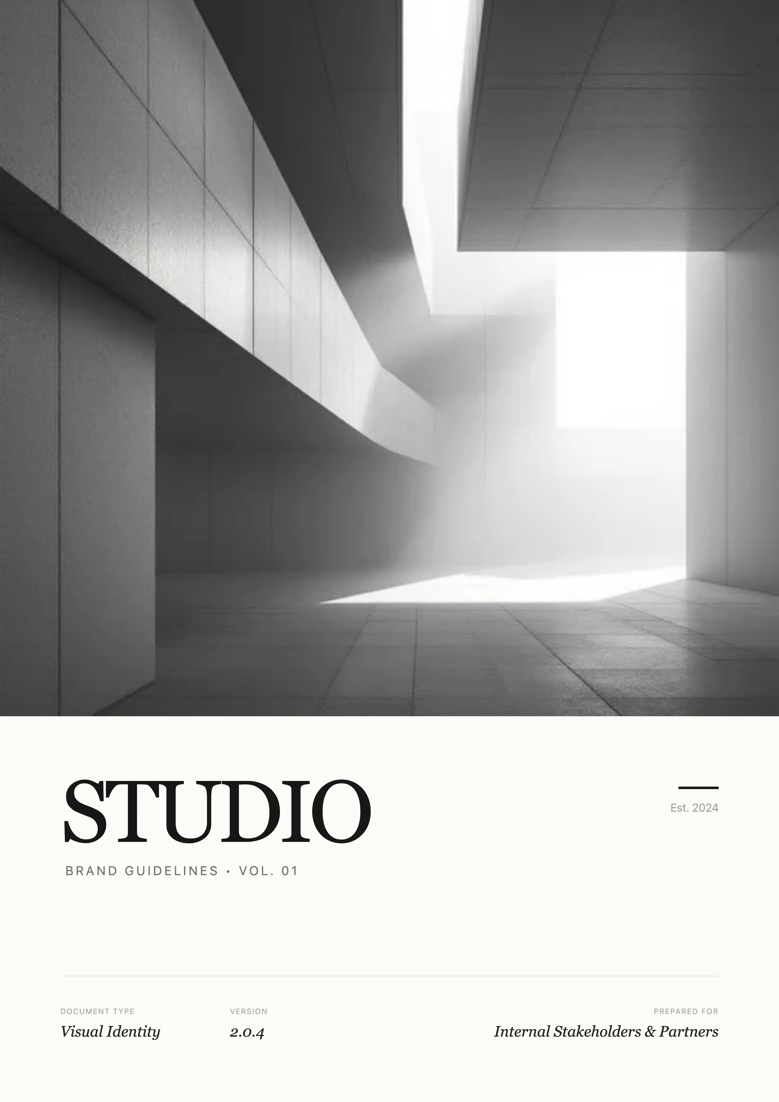 Studio Brand Book: cover