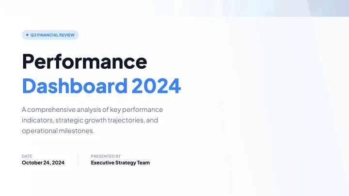 Performance Dashboard