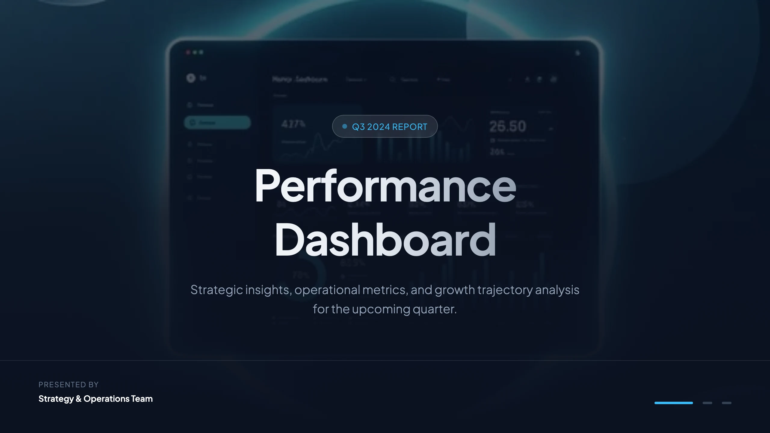 Performance Dashboard: cover
