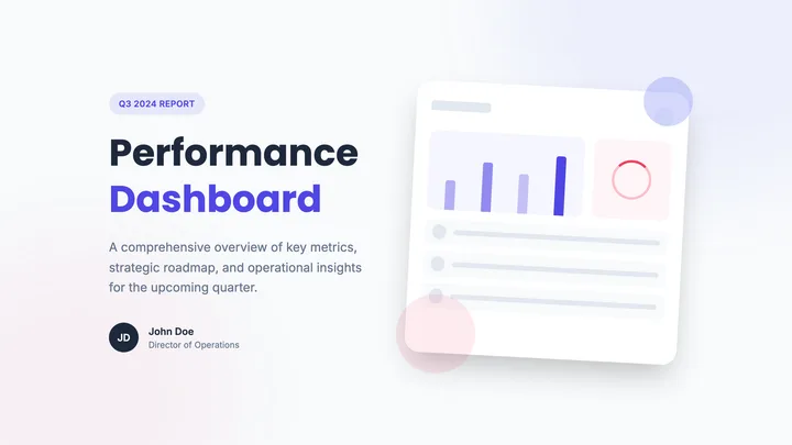 Performance Dashboard