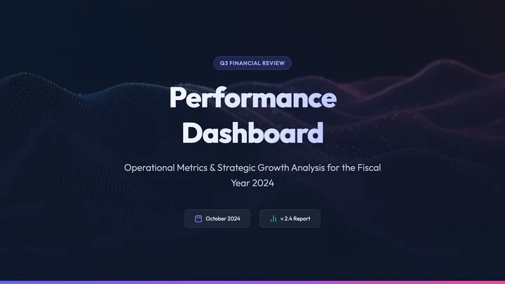 Performance Dashboard
