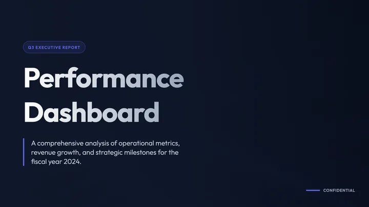 Performance Dashboard