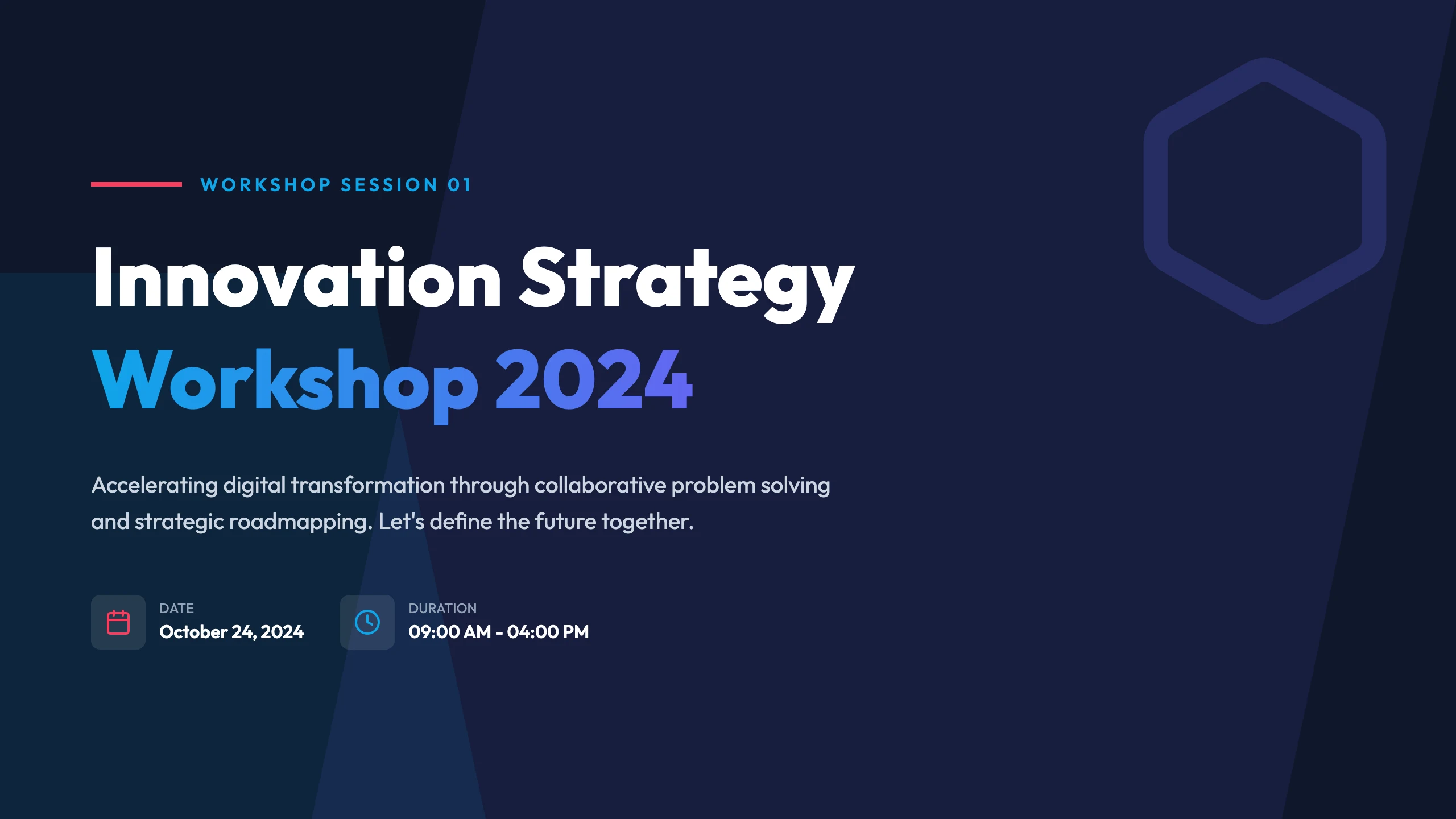 Workshop Slides: cover