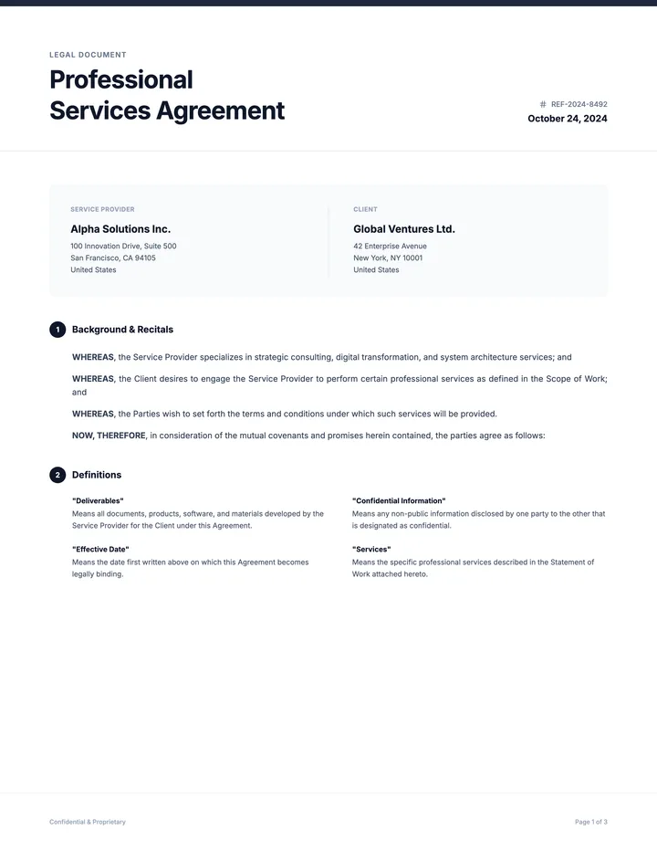 Agreement