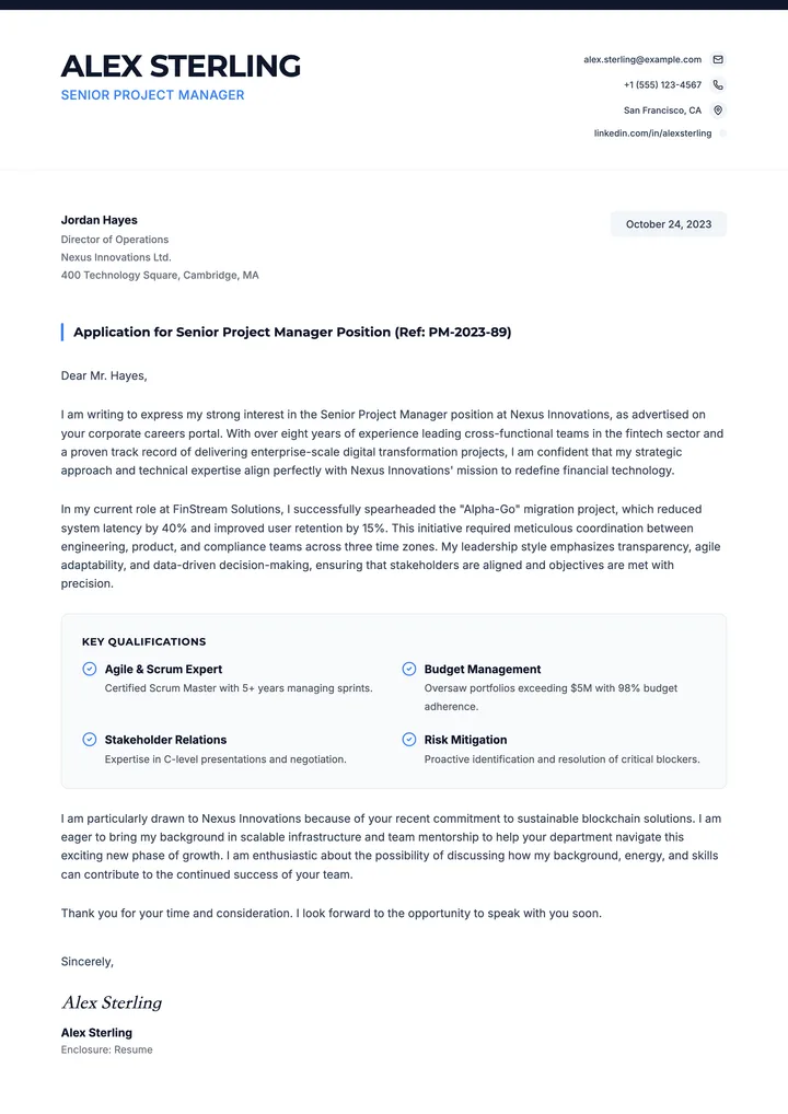 Application Letter