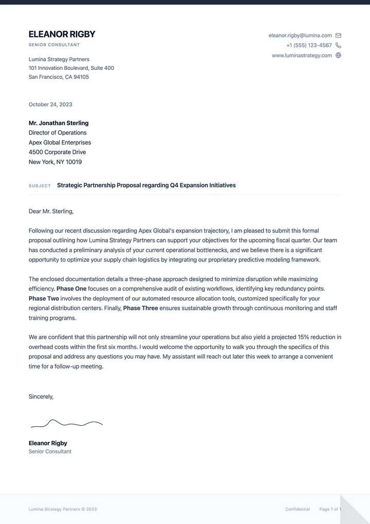 Business Letter