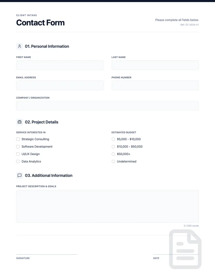 Contact Form