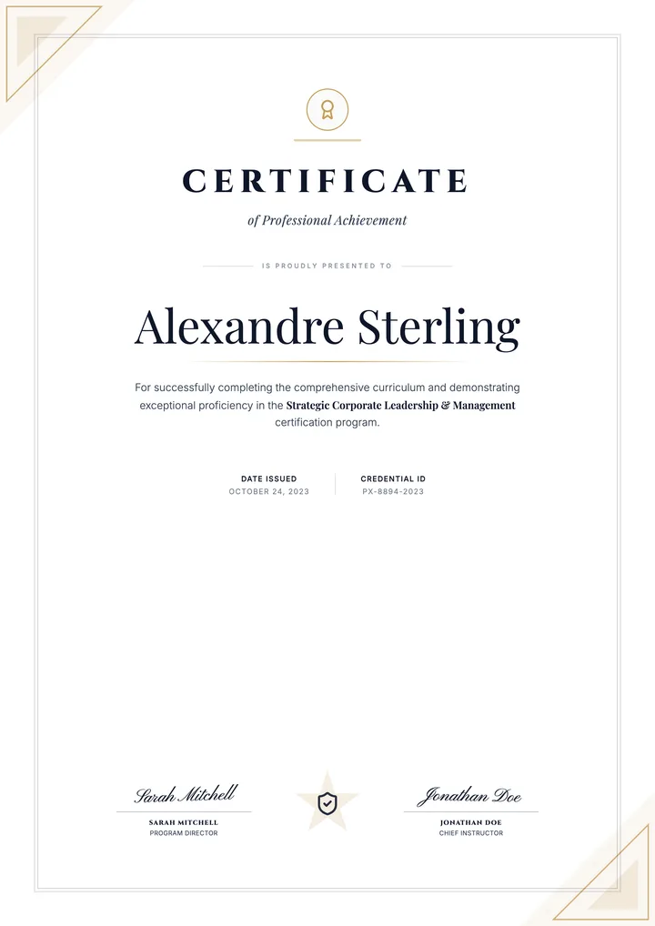 Course Certificate