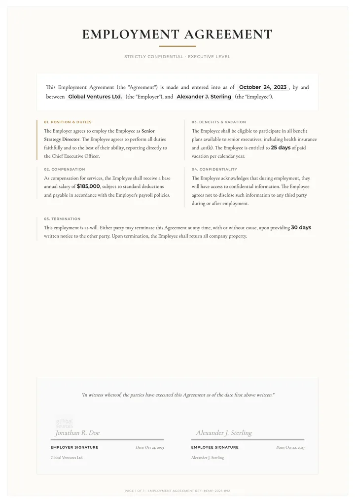 Employment Contract