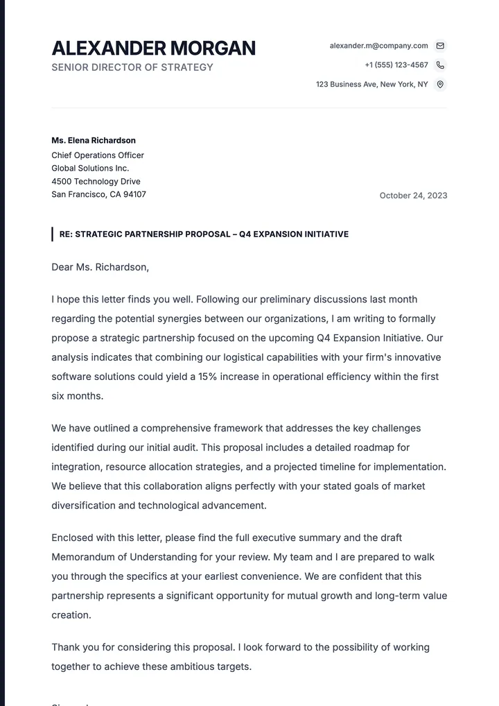 Formal Letter