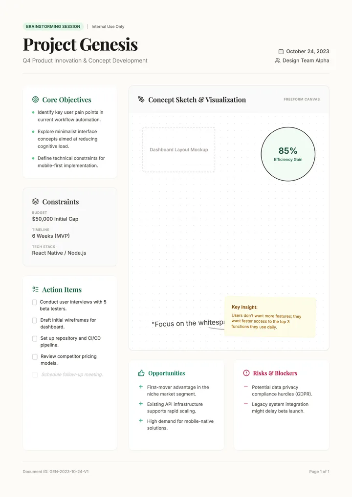 Idea Notes
