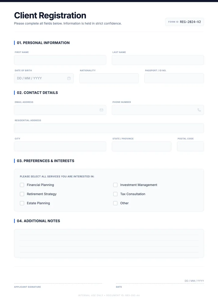Information Form