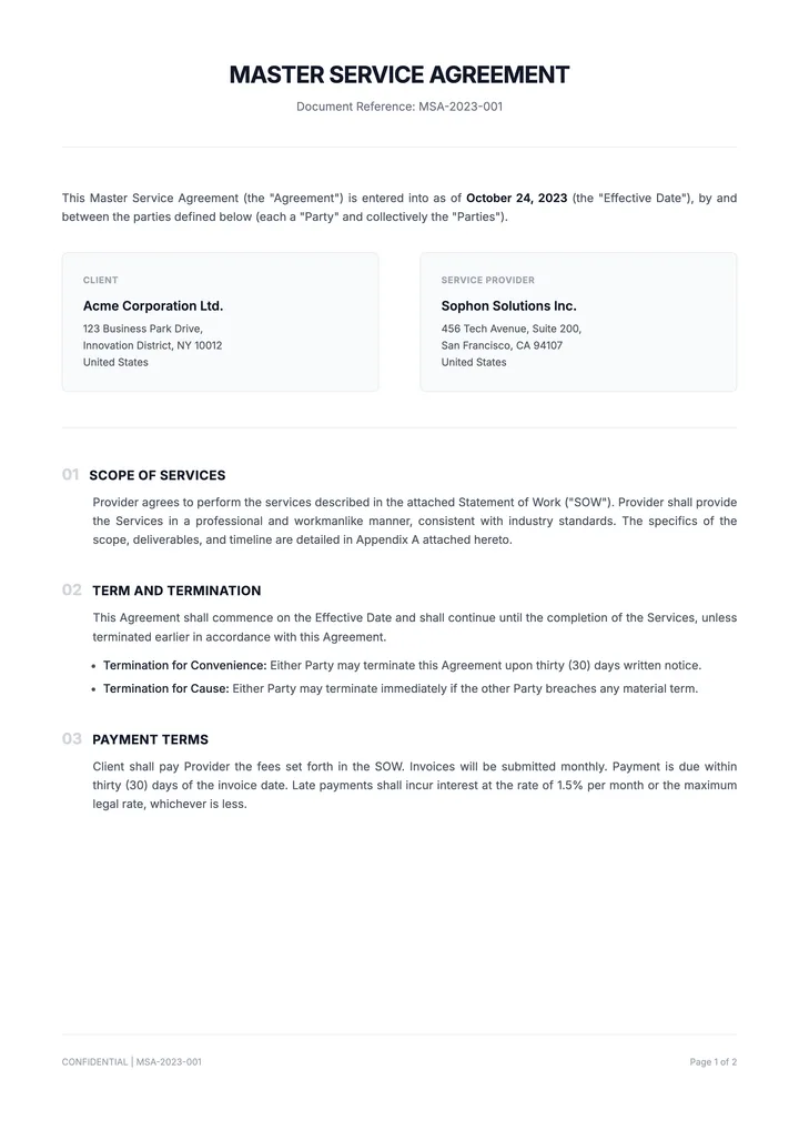 Legal Contract