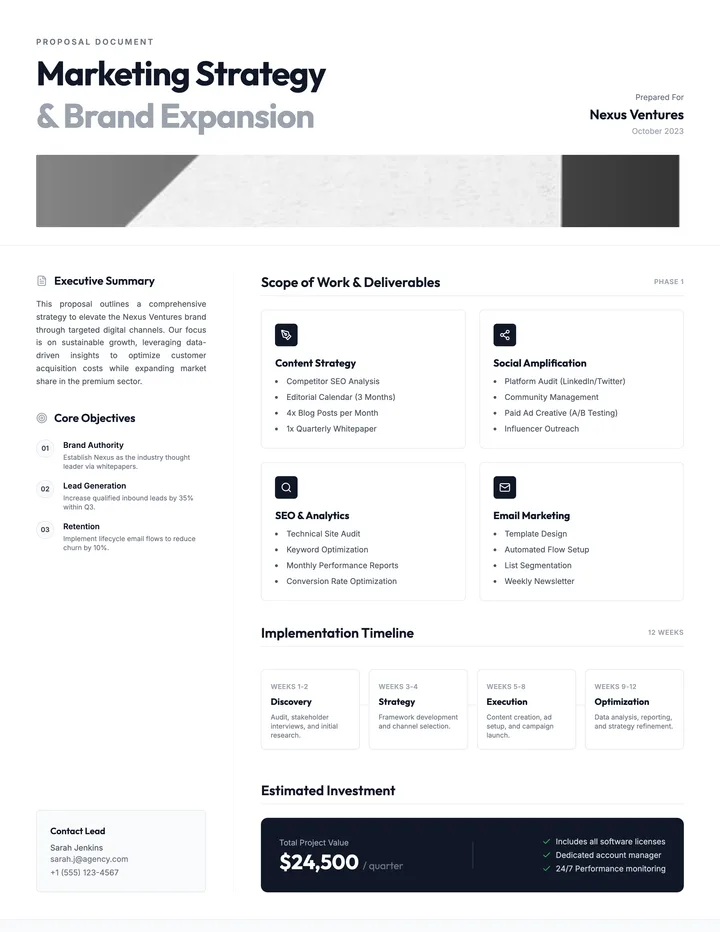 Marketing Proposal