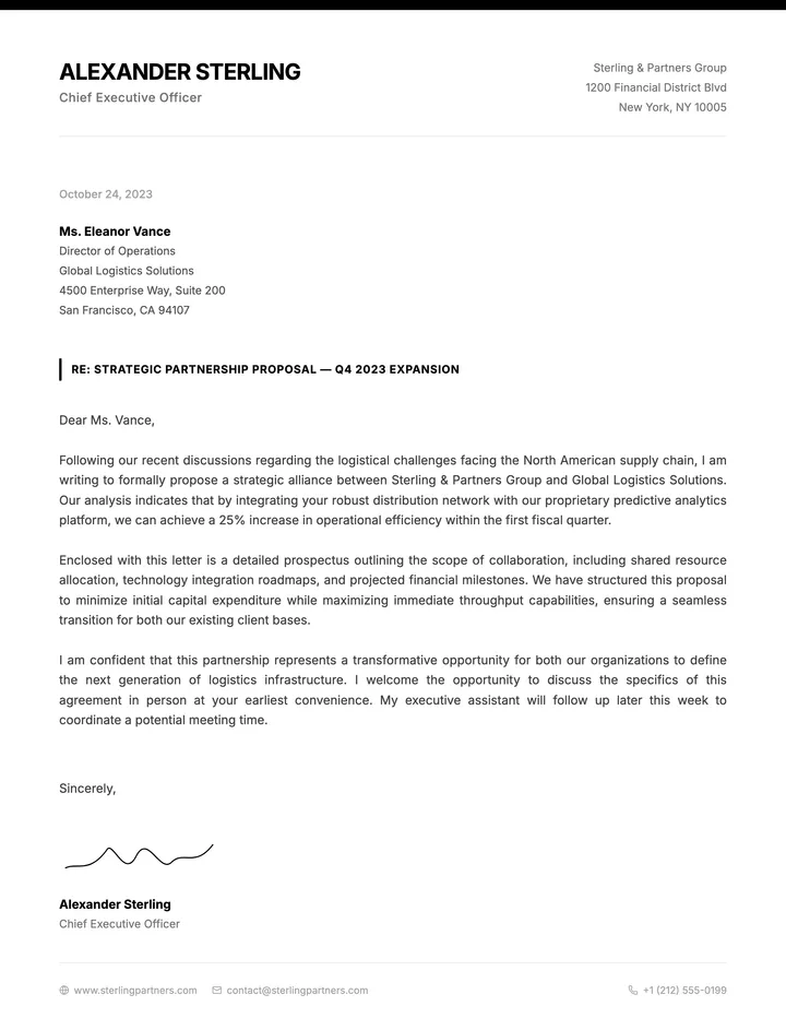 Official Letter