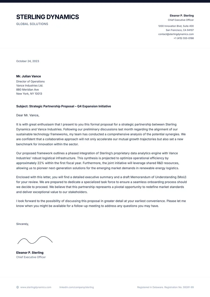 Official Letter