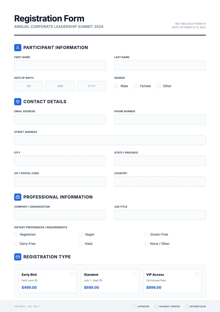 Registration Form