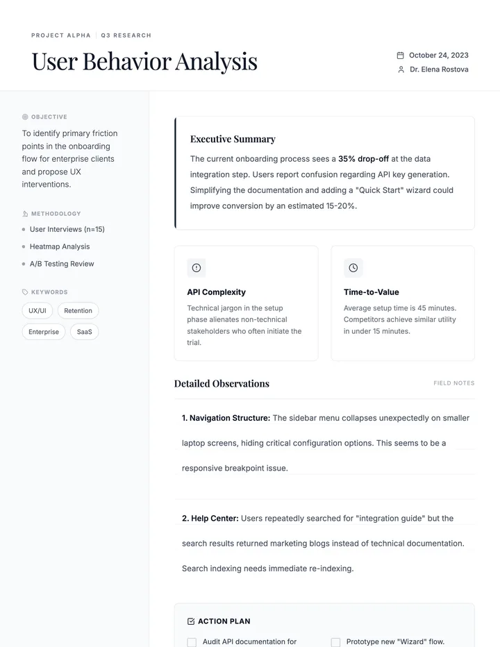Research Notes