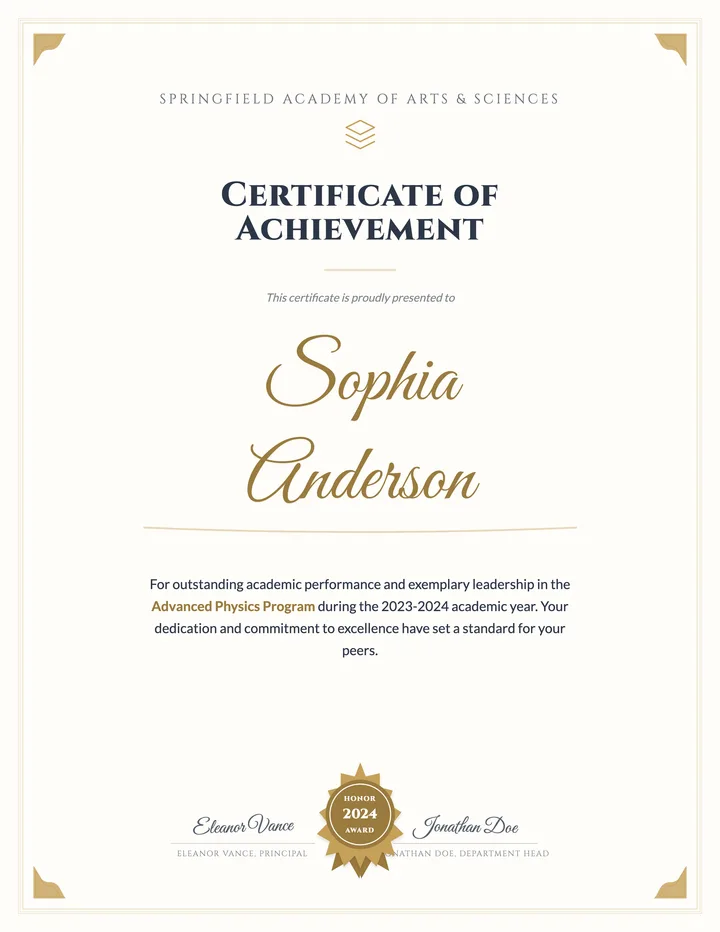 School Certificate