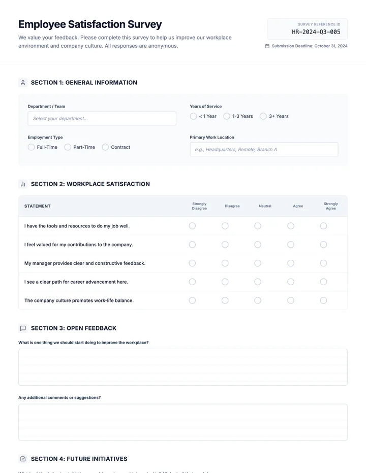Survey Form
