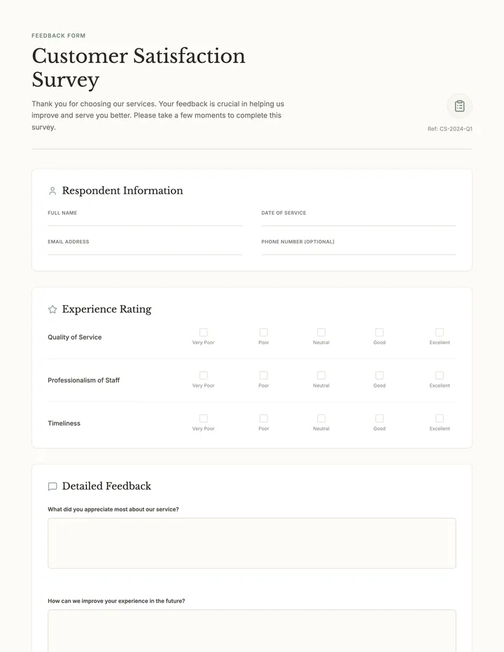 Survey Form