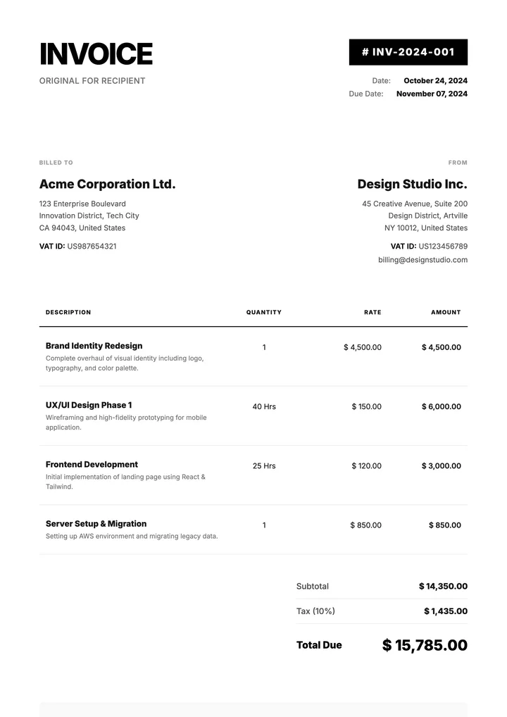 Tax Invoice