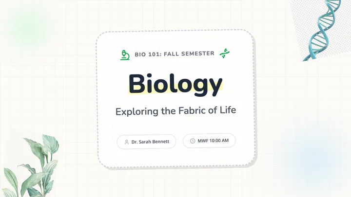 Biology Course