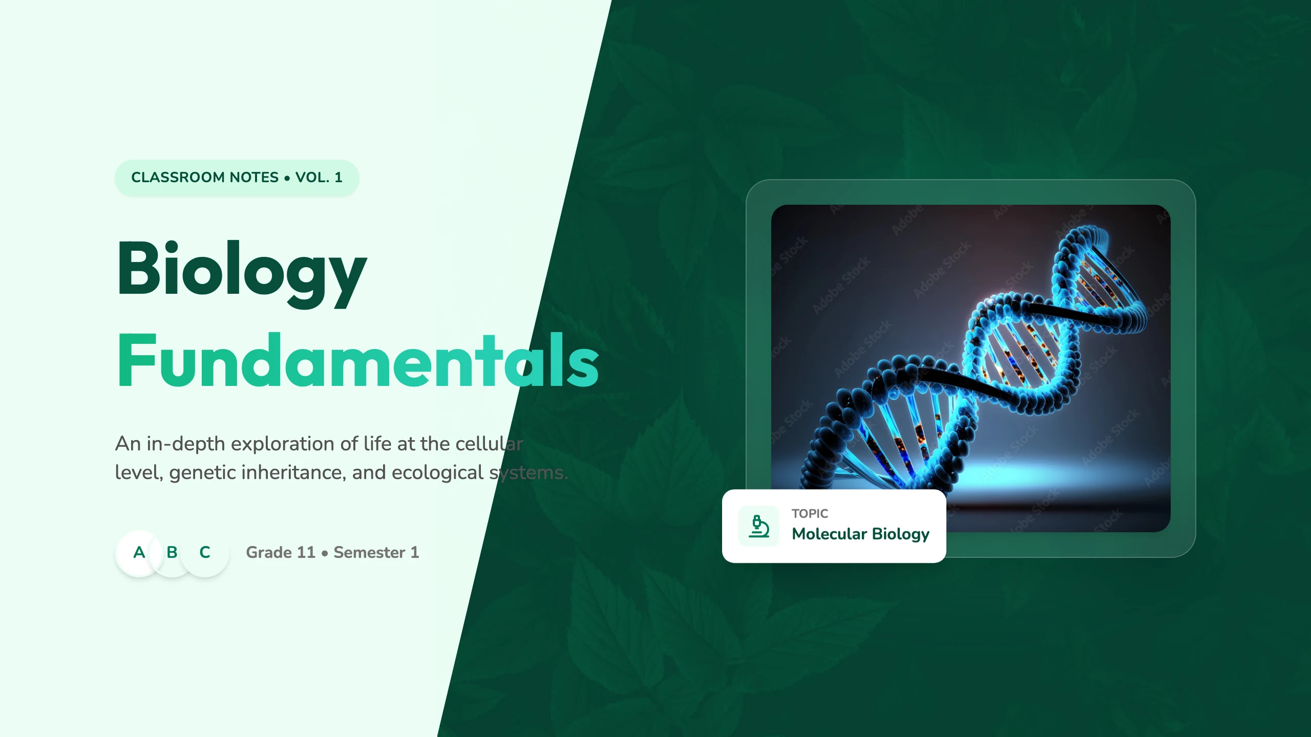 Biology Notes: cover