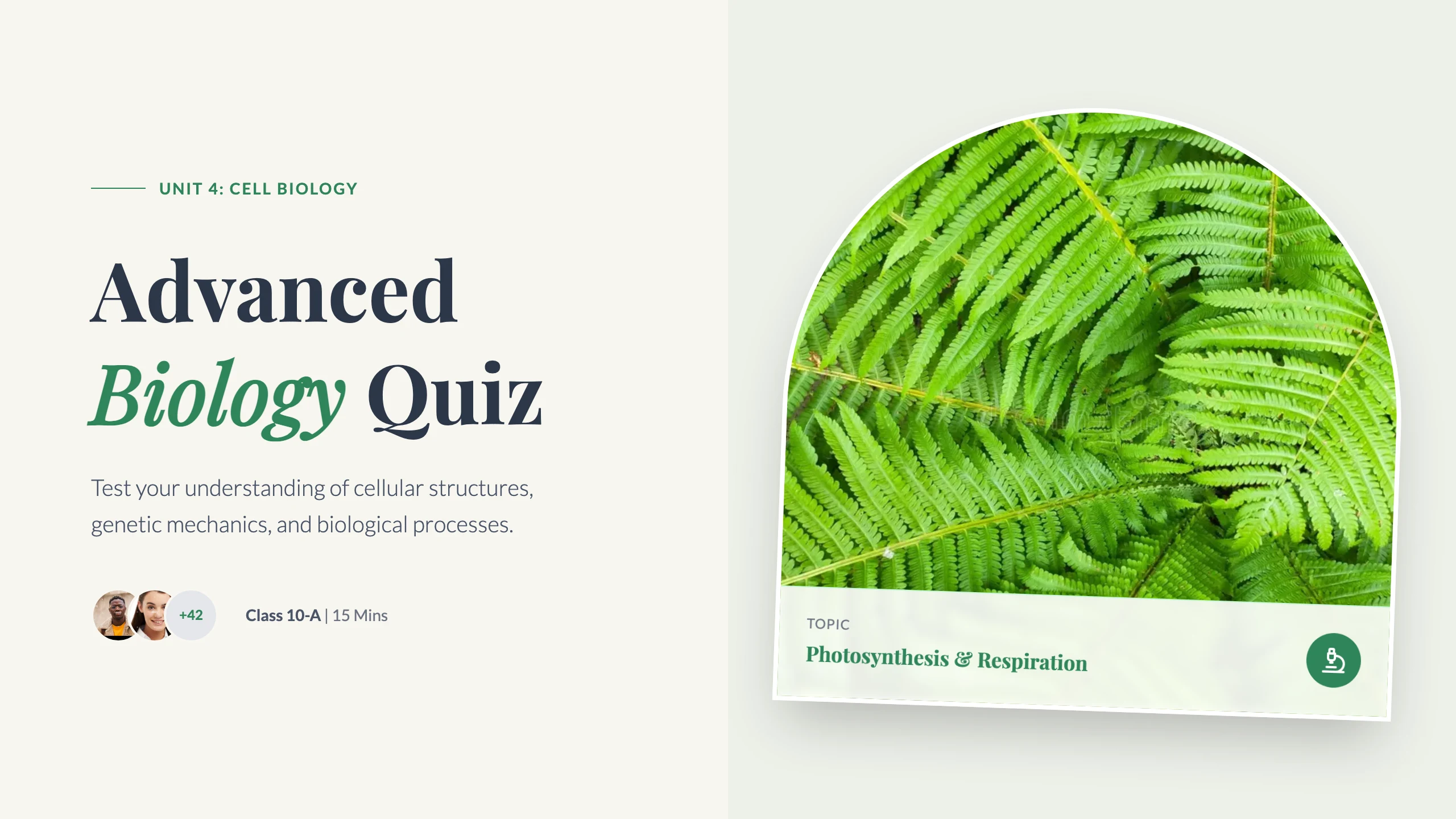 Biology Quiz: cover
