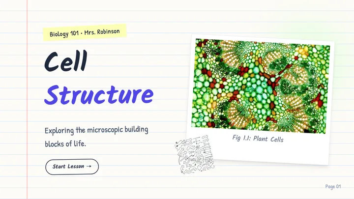 Cell Structure Lesson