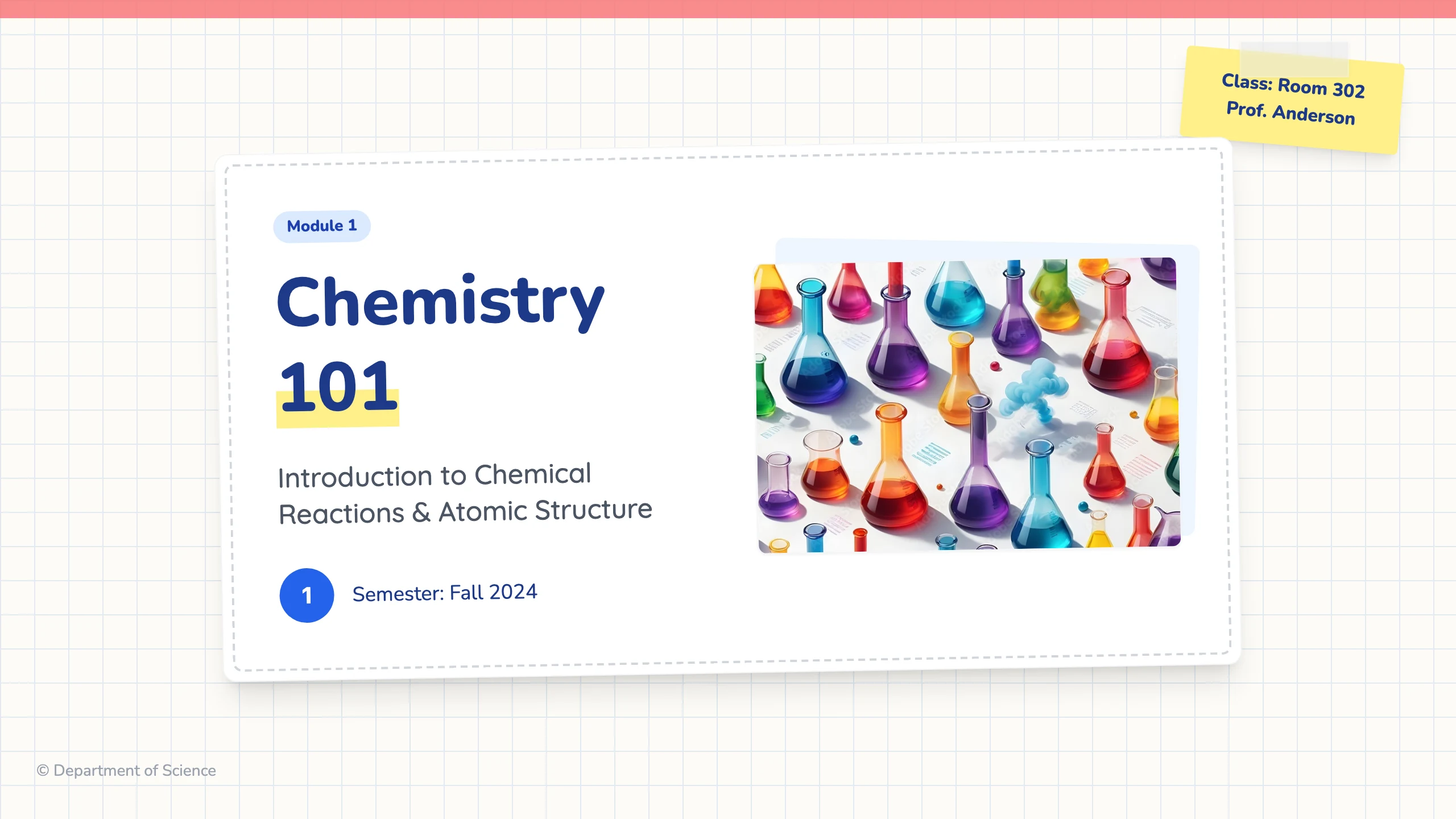 Chemistry Course: cover