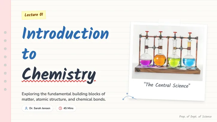 Chemistry Lecture