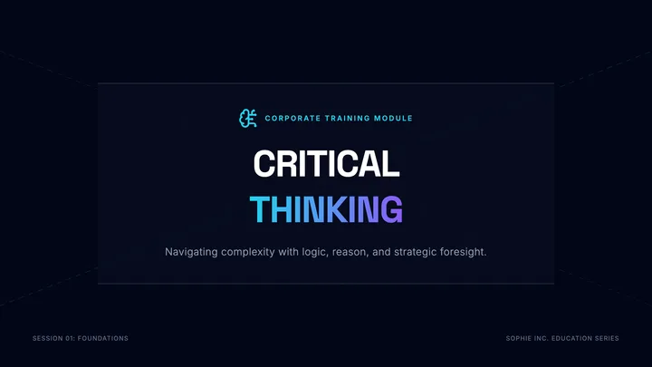 Critical Thinking Training